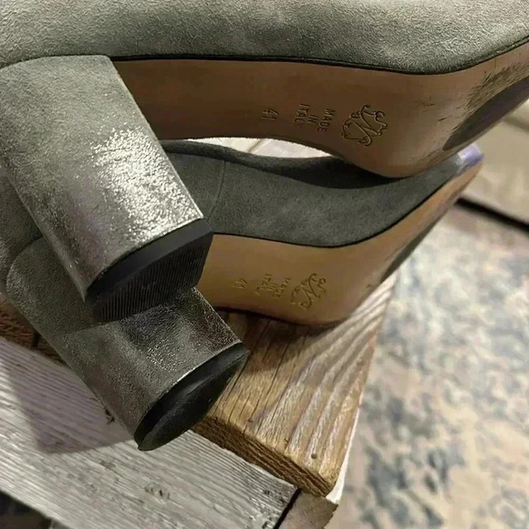 Anthropologie Lenora Rita Suede Heels Size 41 or US 10.5 - Picture 6 of 6